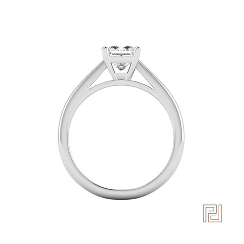 Diamond Pear Shaped Solitaire Engagament Ring – view 3