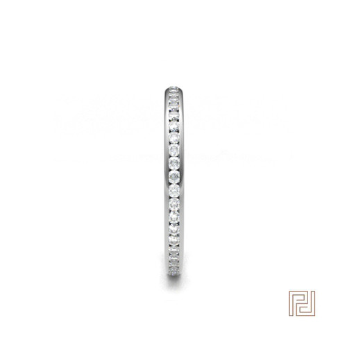 Channel Set Round Eternity Ring – view 2