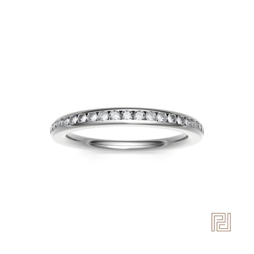 Channel Set Round Eternity Ring – view 3