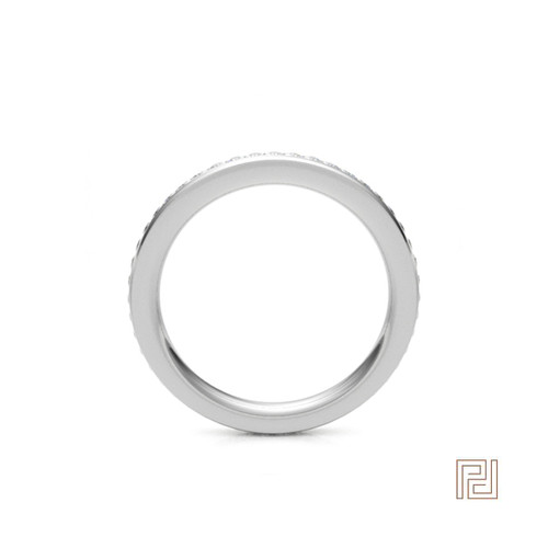 Channel Set Round Eternity Ring – view 4
