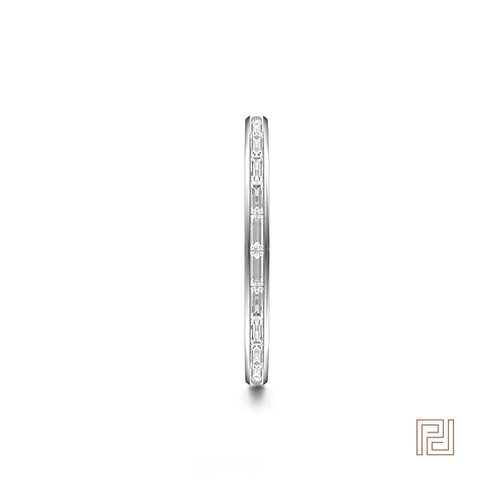 Channel Set Baguette Eternity Ring – view 2