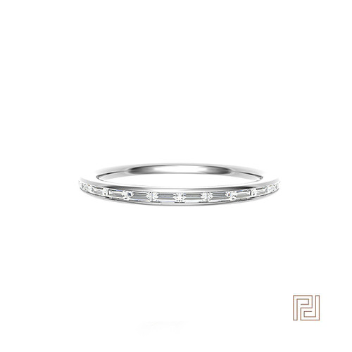 Channel Set Baguette Eternity Ring – view 3