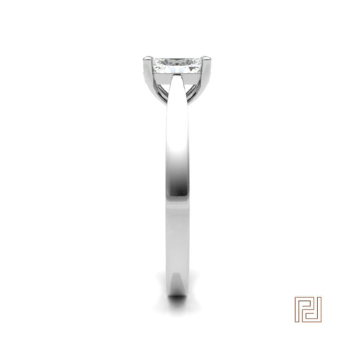 Classic Oval Solitaire Engagement Ring – view 4