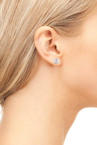 Dancing Diamond Round Earrings – view 2