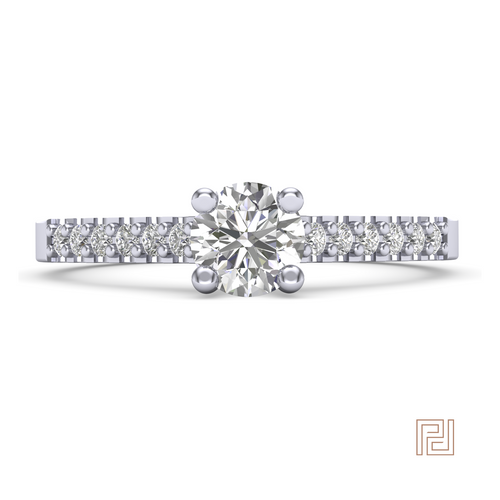 Diamond Solitaire Ring – view 2