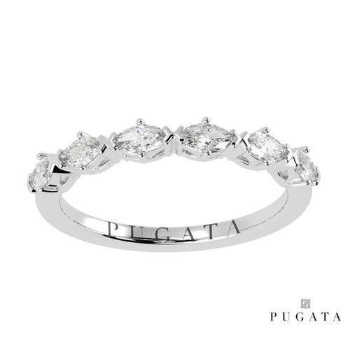 Marquise Cut Diamond Eternity Ring – view 4
