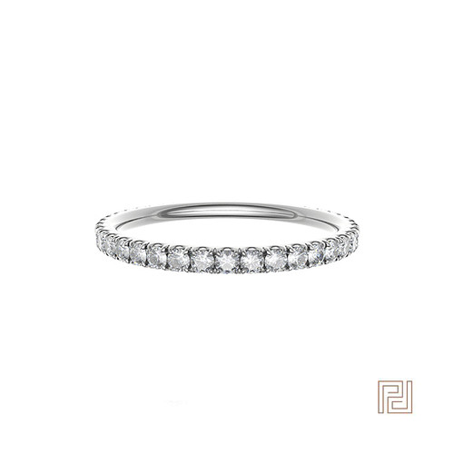 Micro Set Round Eternity Ring – view 3