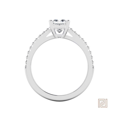 Pear Cut Diamond Engagement Ring – view 3