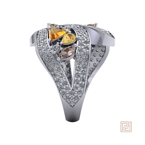 Platinum Intense Destiny Dress Ring – view 4