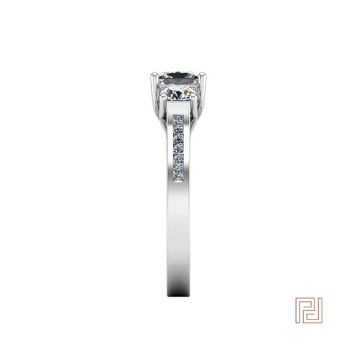Platinum Tulip Trilogy Ring – view 4