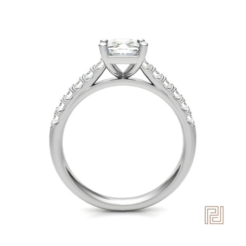 Radiant Diamond Engagement Ring – view 3