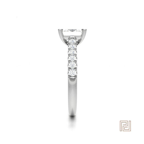 Radiant Diamond Engagement Ring – view 4