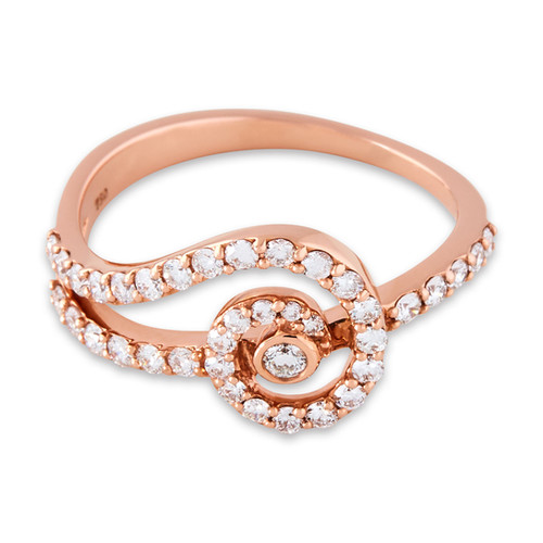 Diamond Spiral Ring – view 3