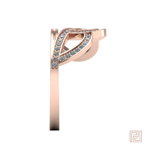 Rose Gold Wave Ring – view 4
